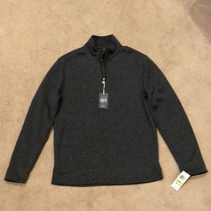 Fleece Lined 1/4 zip Sweater Sz Sm